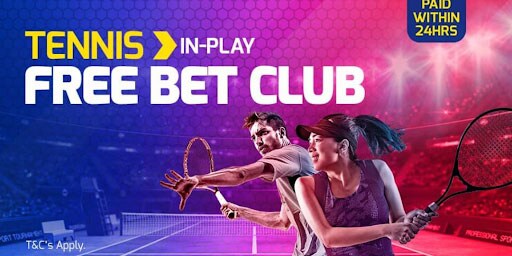 Betfred Tennis In-Play Free Bet Club